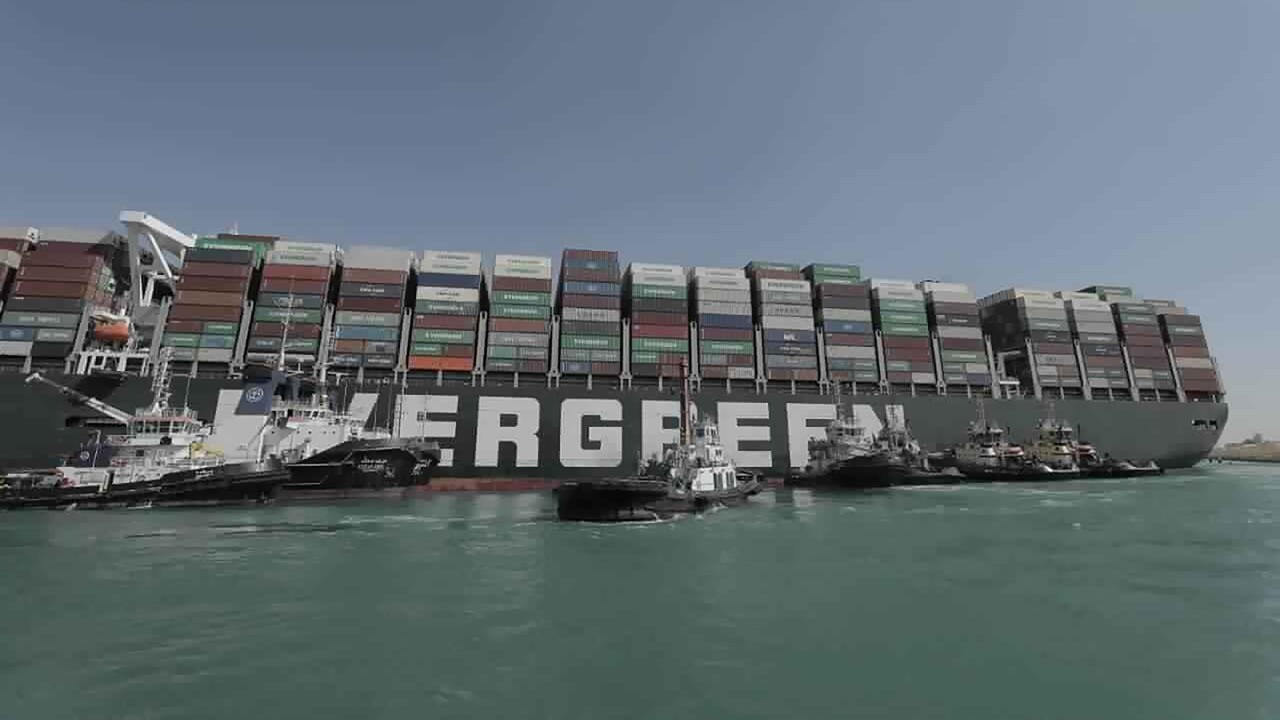 Ship blocking Suez Canal partially freed