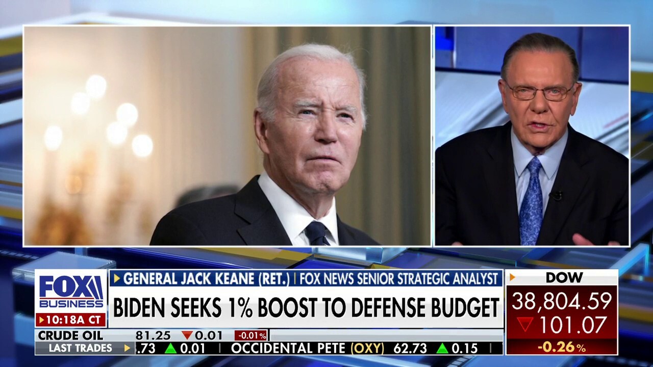 Biden's defense budget proposal is 'really inadequate'.: Gen. Jack Keane