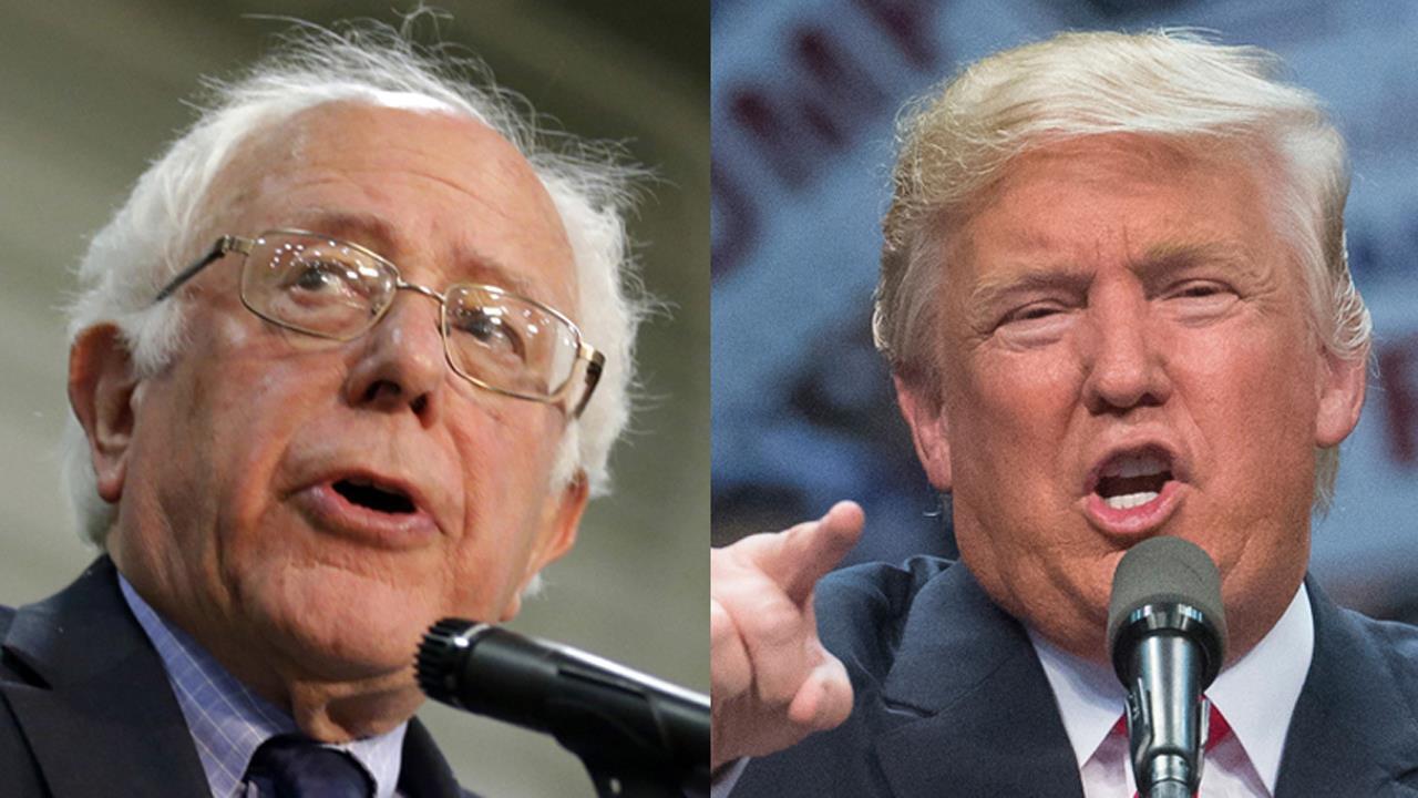 Trump vs. Bernie Sanders on the campaign trail