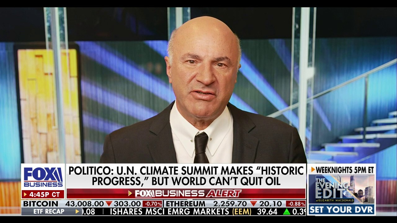 "Shark Tank" star Kevin O’Leary discusses how the U.N.'s Climate Change Conference concurred that the world will not be able to quit fossil fuels just yet on ‘The Evening Edit.’