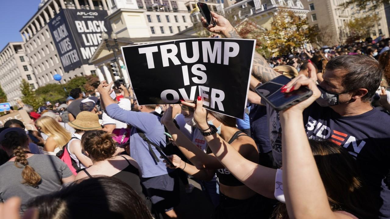 Large Crowds Gather To Celebrate Joe Biden's Win | Fox Business Video