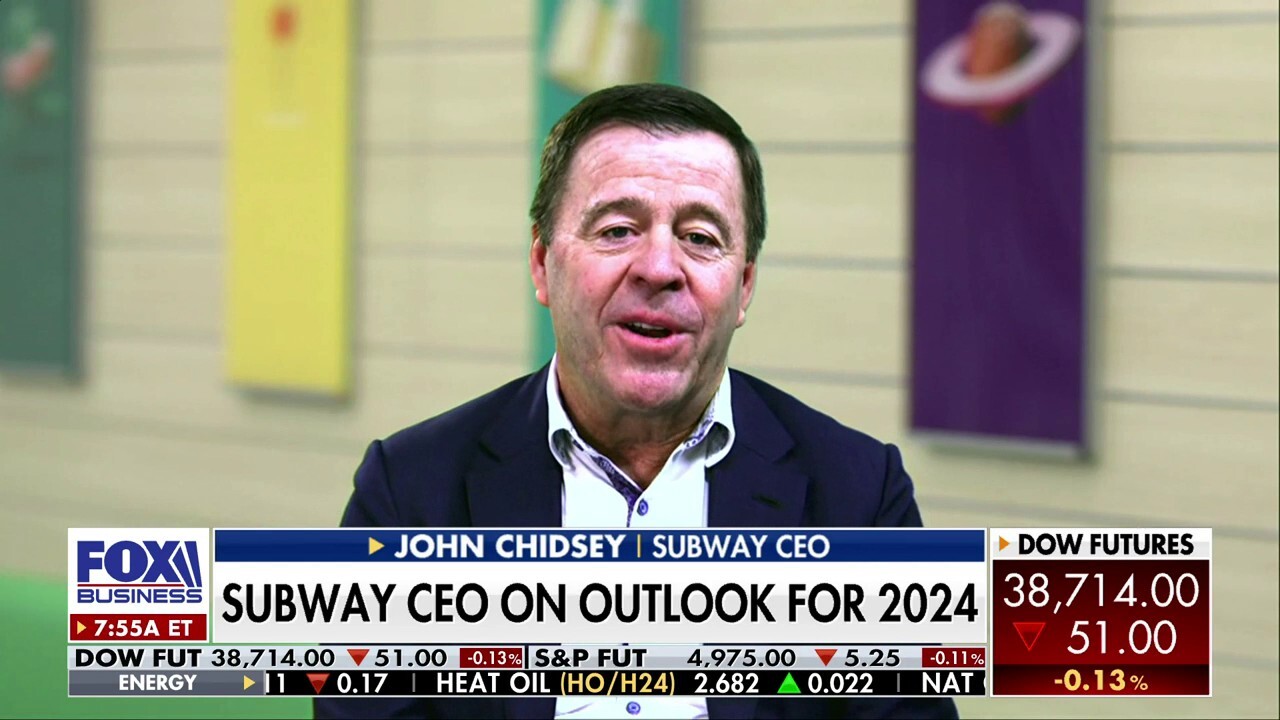 Subway CEO John Chidsey on recent menu growth, store sales success and the 2024 outlook for the food chain.