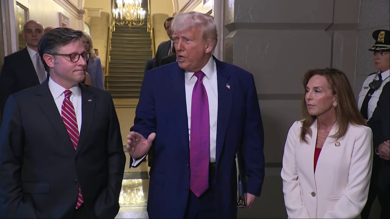 President Donald Trump discusses cuts to Medicaid, saying "were not touching anything."