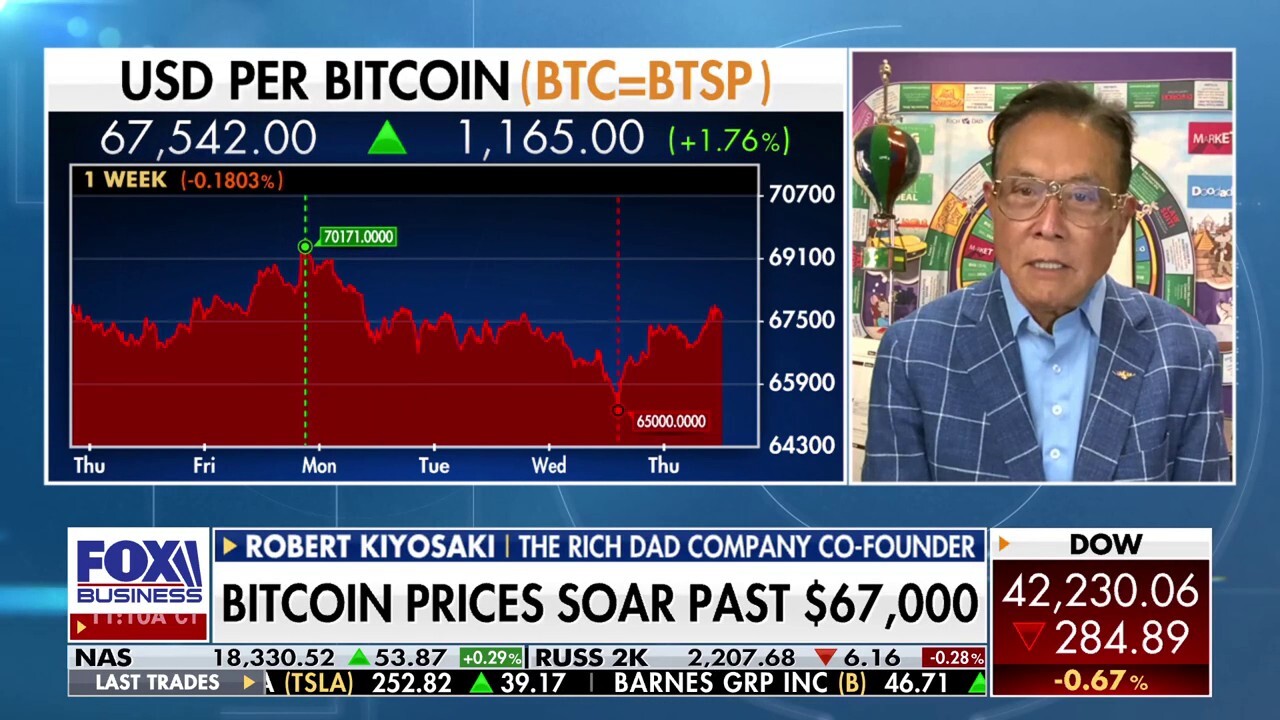 The Rich Dad Company co-founder Robert Kiyosaki discusses support for Bitcoin and explains his concern with the bond market on Cavuto: Coast to Coast. 