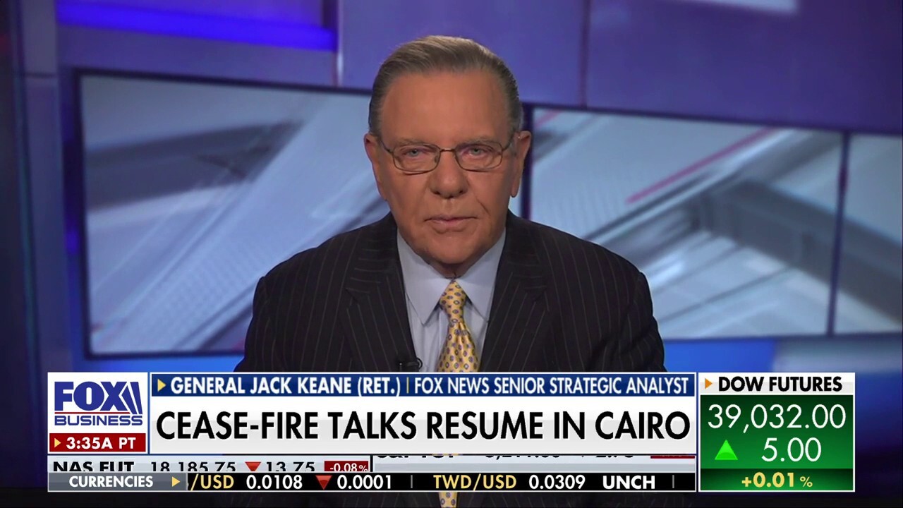Fox News senior strategic analyst Ret. Gen. Jack Keane gives his assessment on Israel taking over the Palestinian side of the Rafah border crossing and cease-fire negotiations continuing in Cairo on Mornings with Maria.