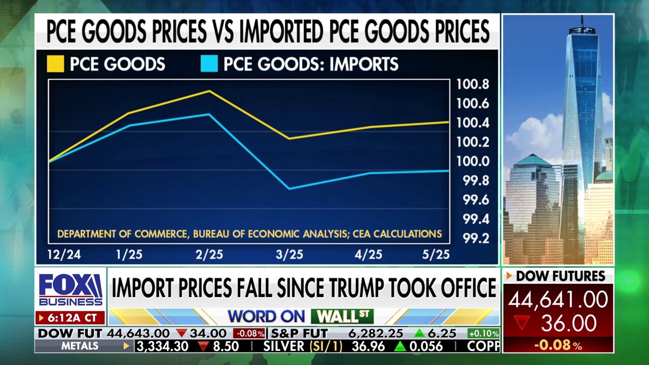 New report shows Trump tariffs not fueling inflation as imported goods prices fall