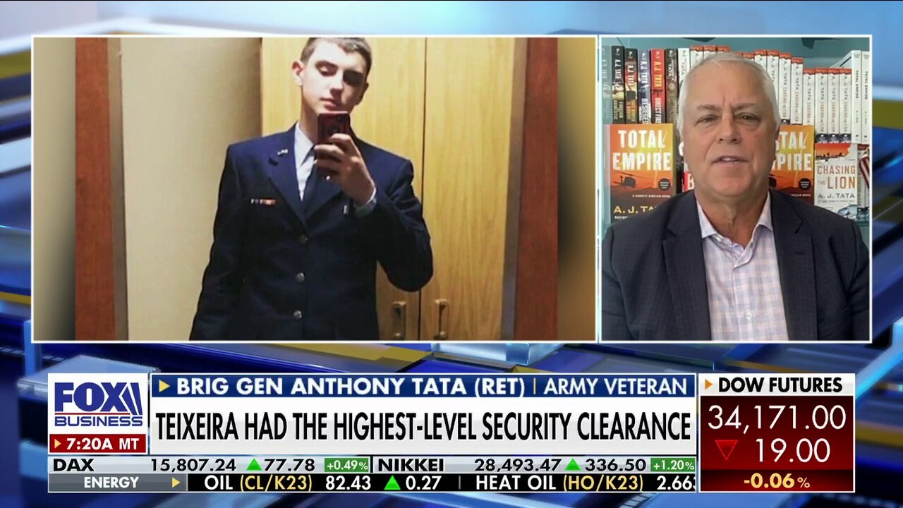 Retired Brig. Gen. Anthony Tata discusses the impact of the classified Pentagon documents leak on Americas reputation and its implications on the war in Ukraine on Varney & Co.