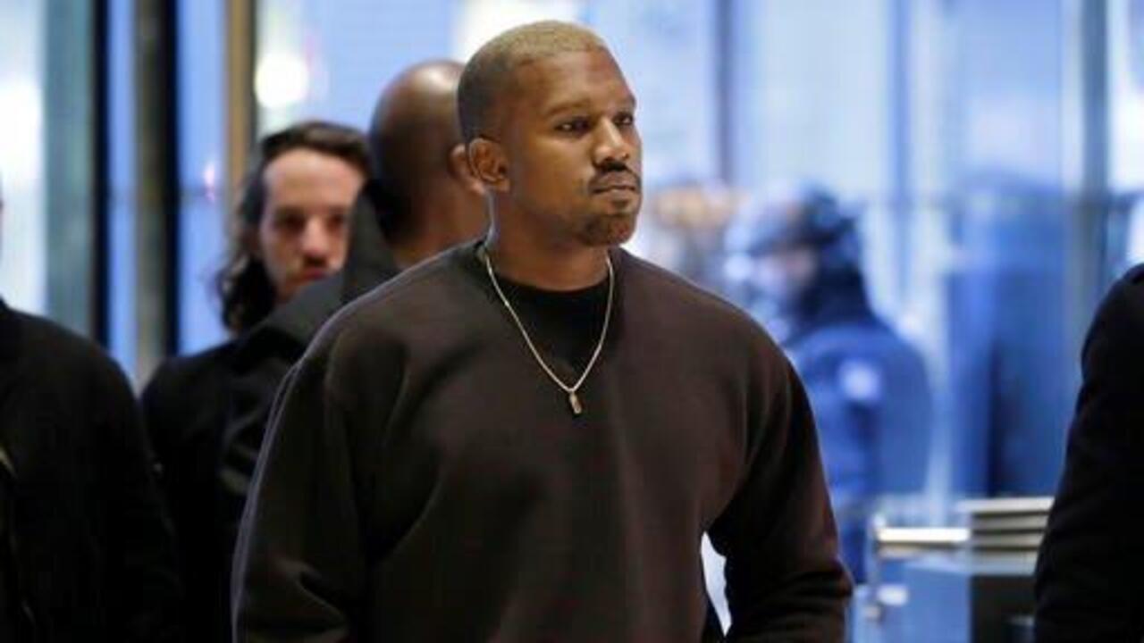 Kanye West arrives at Trump Tower 