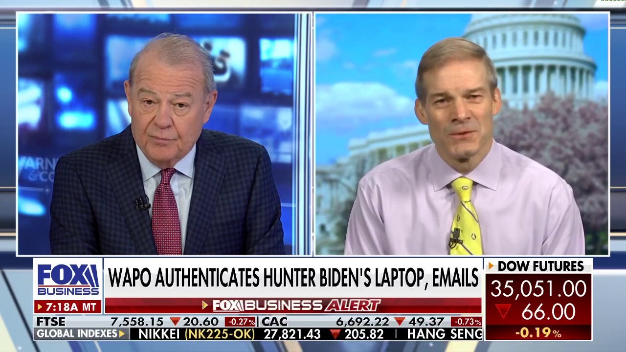 Rep. Jim Jordan, R-Ohio, argues 'this stuff was as real as it gets' as he launches investigation into Facebook and Twitter over the Hunter Biden story.