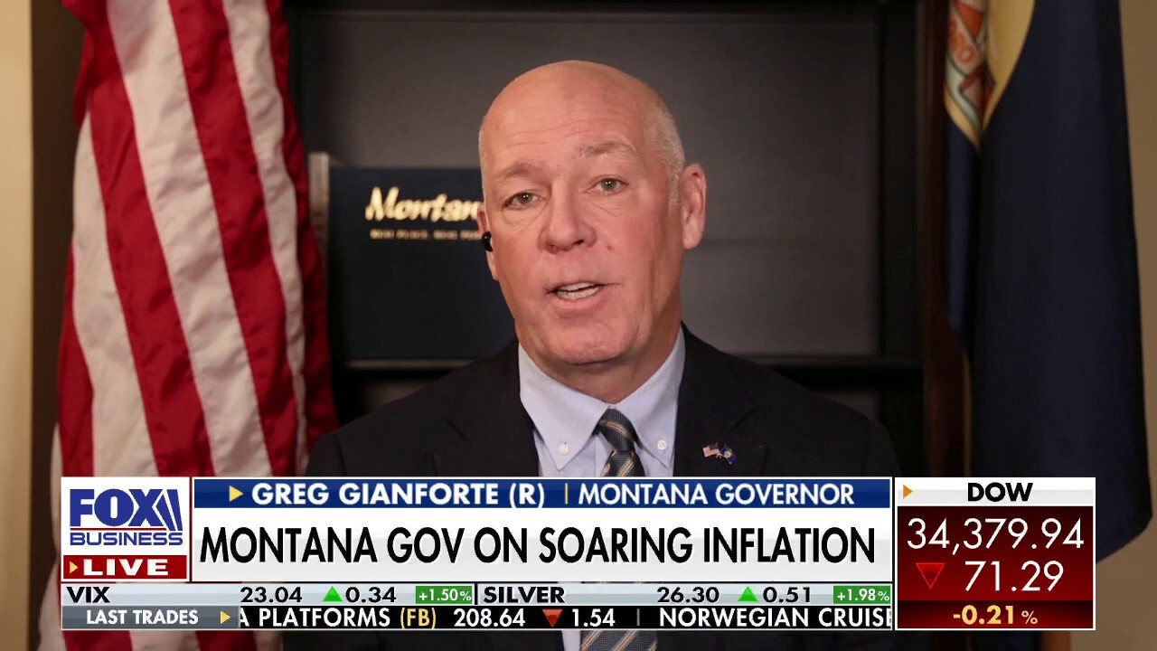 Montana Gov. Greg Gianforte says inflation is caused by 'runaway' government spending.
