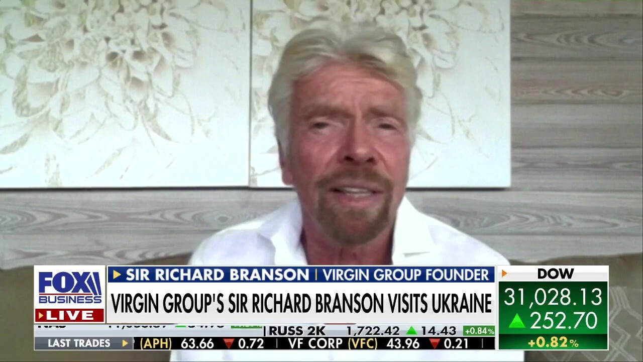 Virgin Group founder tells 'The Claman Countdown' what compelled him to visit the Eastern European nation and meet with President Zelenskyy during Russia's relentless march into Kyiv.