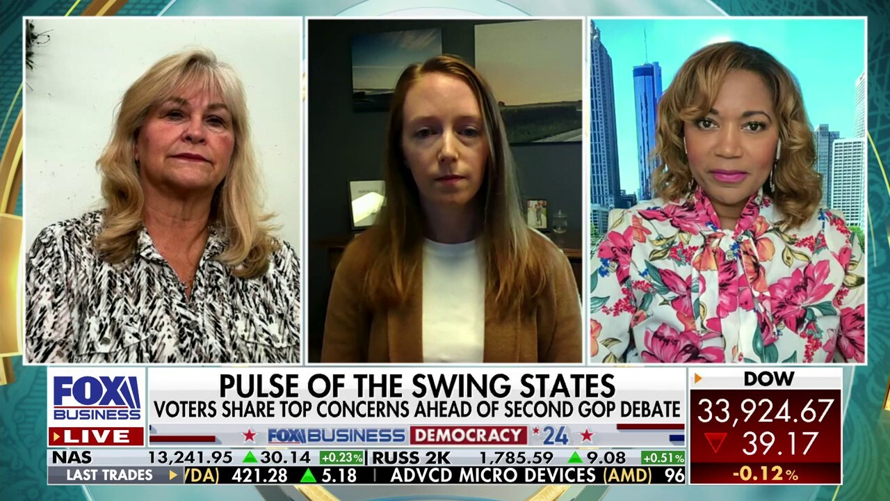 Swing state voters Deb Ludwig, Rebecca Boyer and Bernadette Wright discuss their top 2024 issues and the candidates that best align with them.