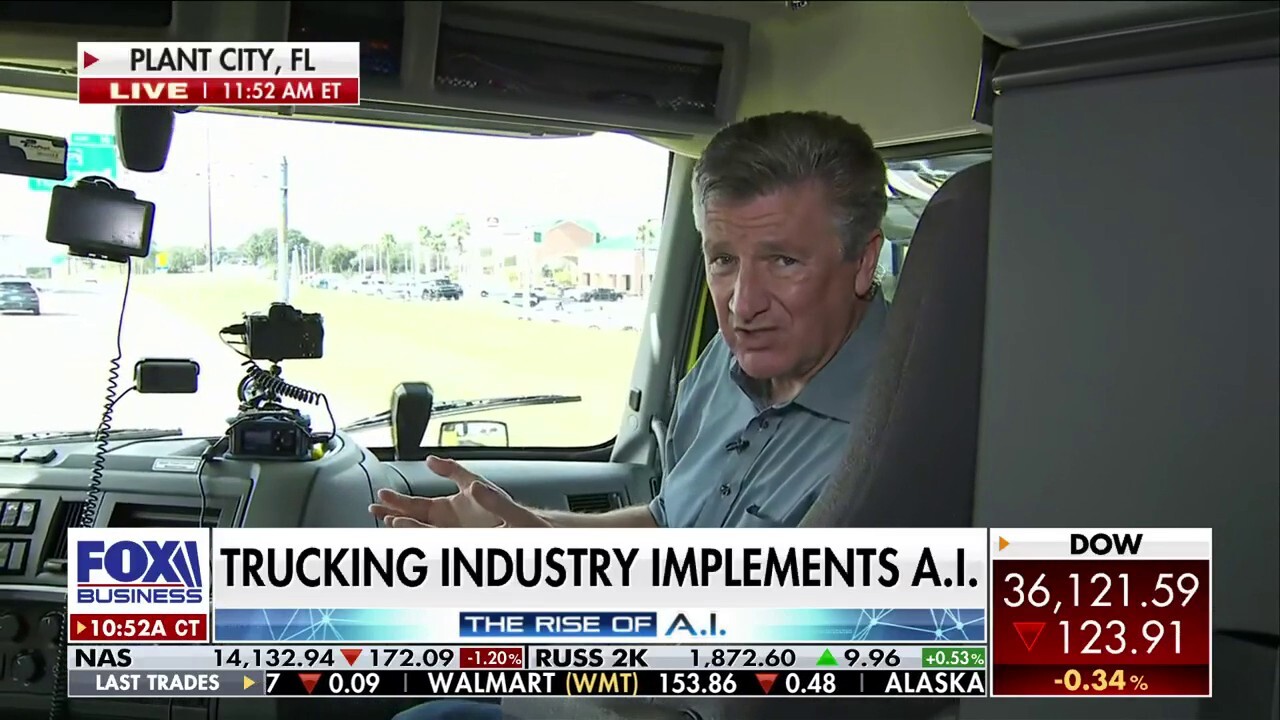 FOX Business’ Ashley Webster gives viewers a firsthand look at artificial intelligence innovations in the trucking industry.