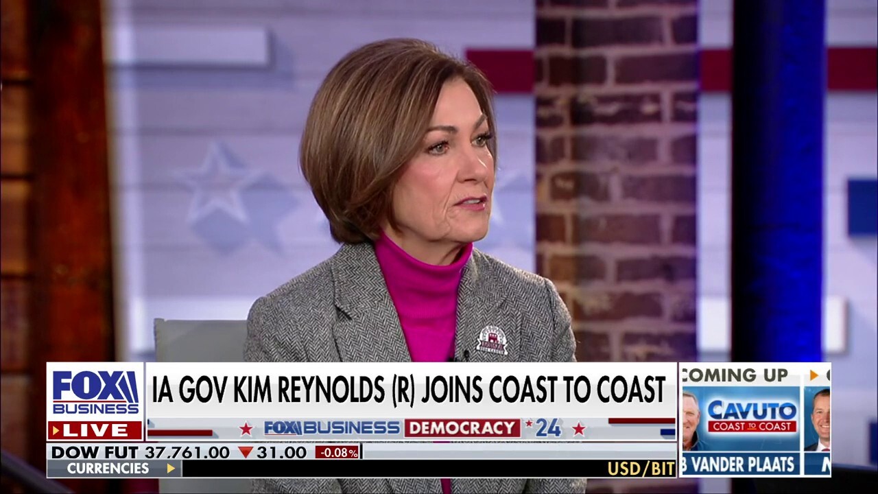 Gov. Kim Reynolds, R- Iowa, explains why she's supporting Ron DeSantis for president in 2024 on "Cavuto: Coast to Coast."