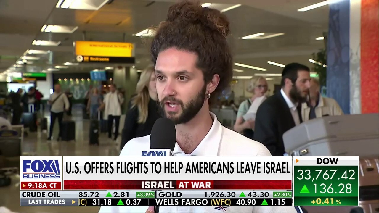 An airline passenger returning from Israel told FOX Business' Madison Alworth that they were left 'scrambling' to find a way home.