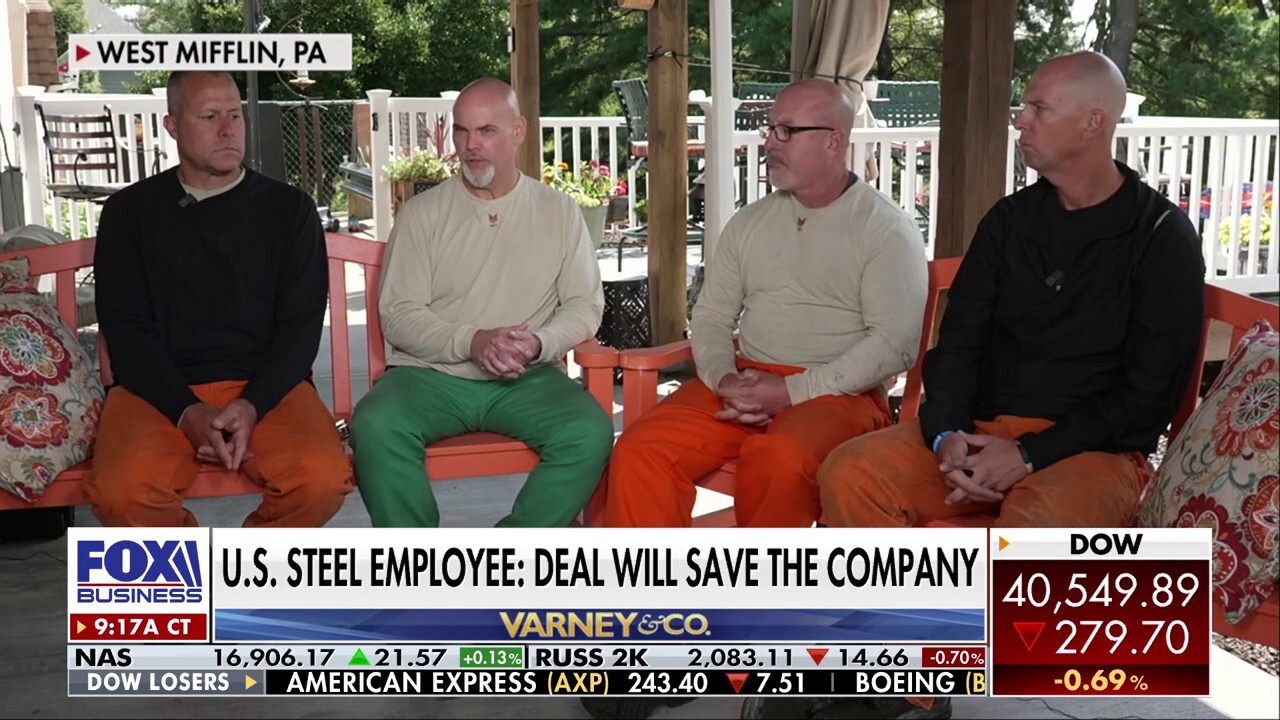 American steelworkers speak to FOX Business' Lydia Hu outside of Pittsburgh, Pennsylvania, where the U.S. Steel headquarters may soon be handed over to Japan-based Nippon.