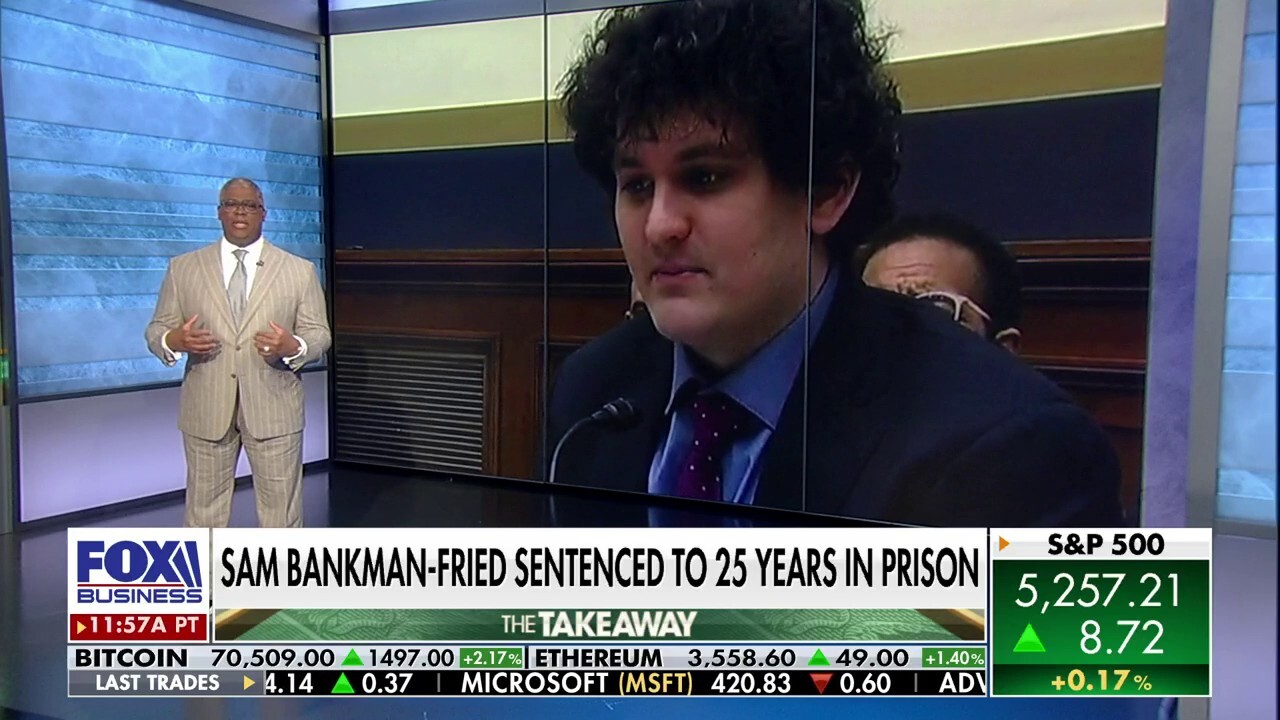 Making Money host Charles Payne reacts to Sam Bankman-Frieds 25-year prison sentence.