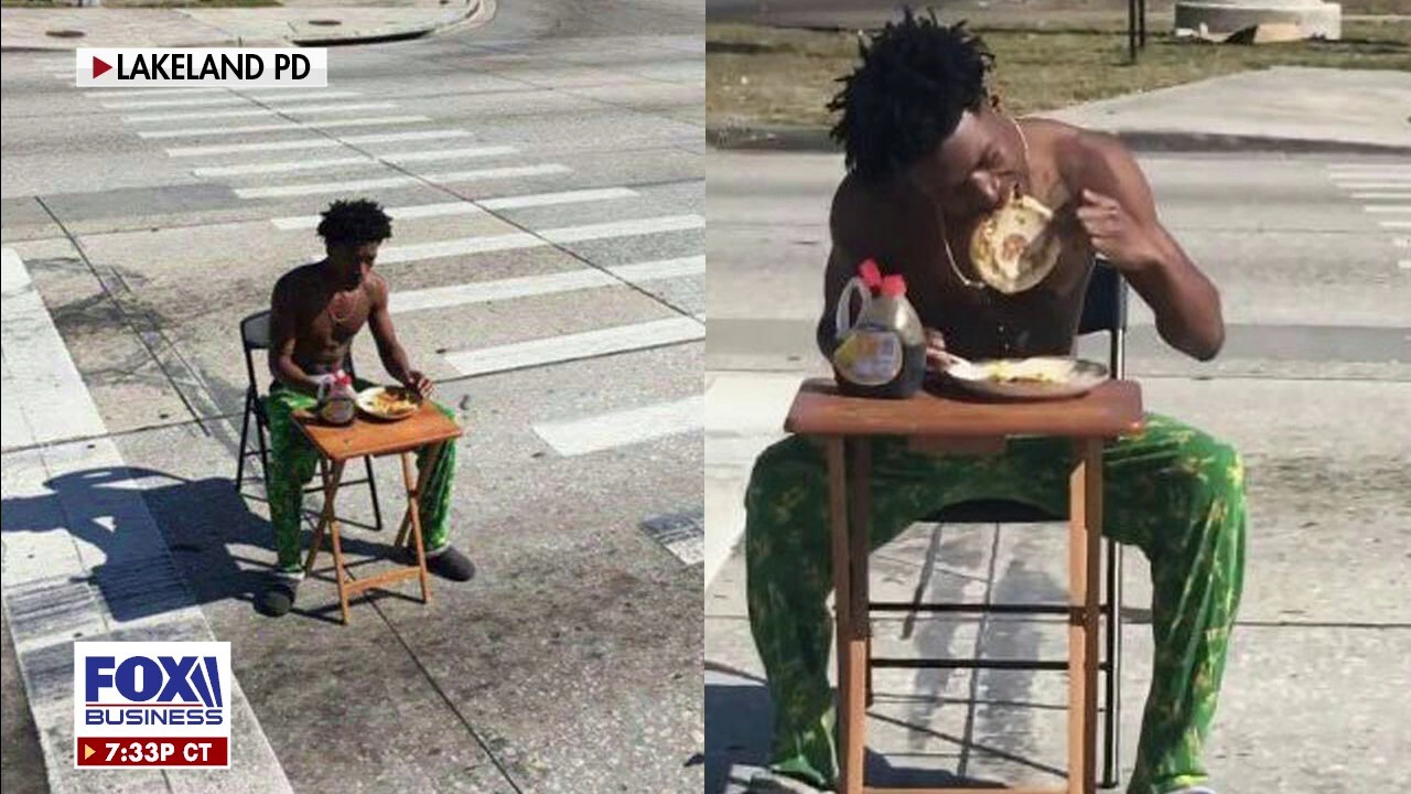 Florida man arrested for eating pancakes in middle of the road