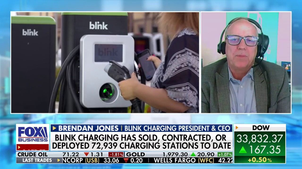 Blink Charging President and CEO Brendan Jones discusses the demand for EV charging stations on 'The Claman Countdown.'