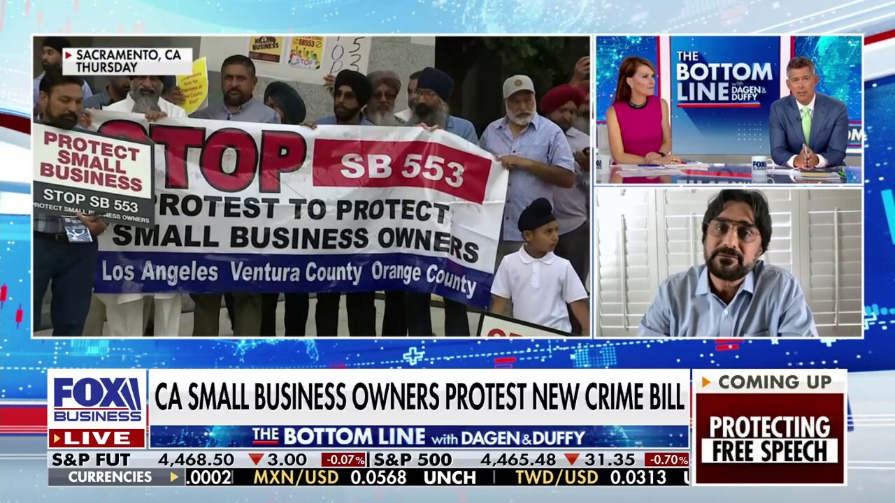 California small business owner criticizes new crime bill: 'Our dreams are being shattered'