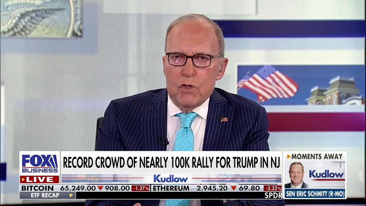 FOX Business host Larry Kudlow says 'Wildwood shock' has 'rattled' President Biden on 'Kudlow.'