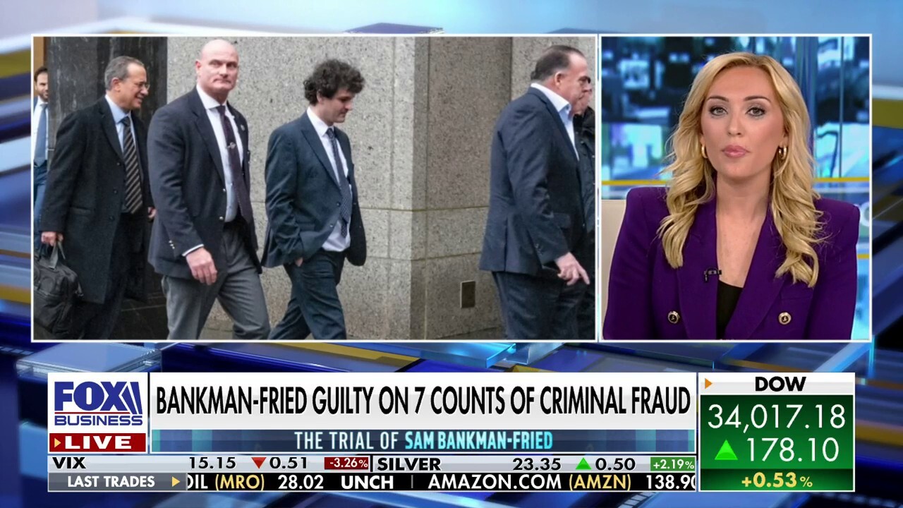 FOX Business’ Kelly O’Grady reports on the trial of Sam Bankman-Fried after the former FTX CEO was found guilty on seven counts of criminal fraud.