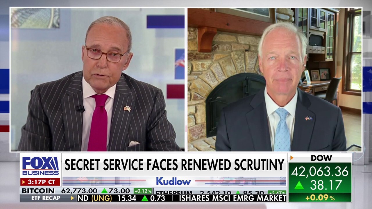 Sen. Ron Johnson, R-Wis., reacts to growing calls to amp up the Secret Service following threats against former President Trump on 'Kudlow.'