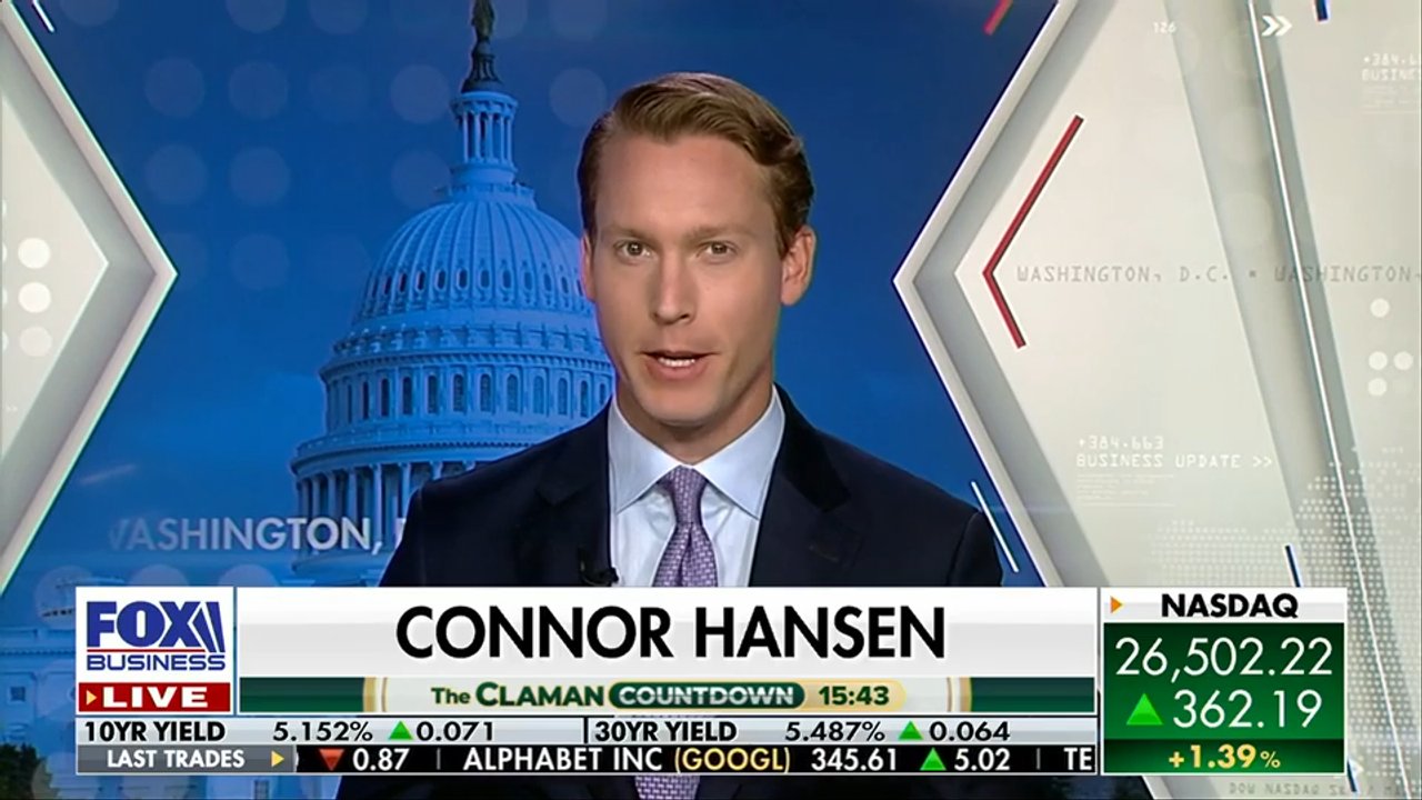 FOX Business correspondent Connor Hansen has the latest on SpaceX CEO Elon Musk promising every child in America one share of his company on 'The Claman Countdown.'