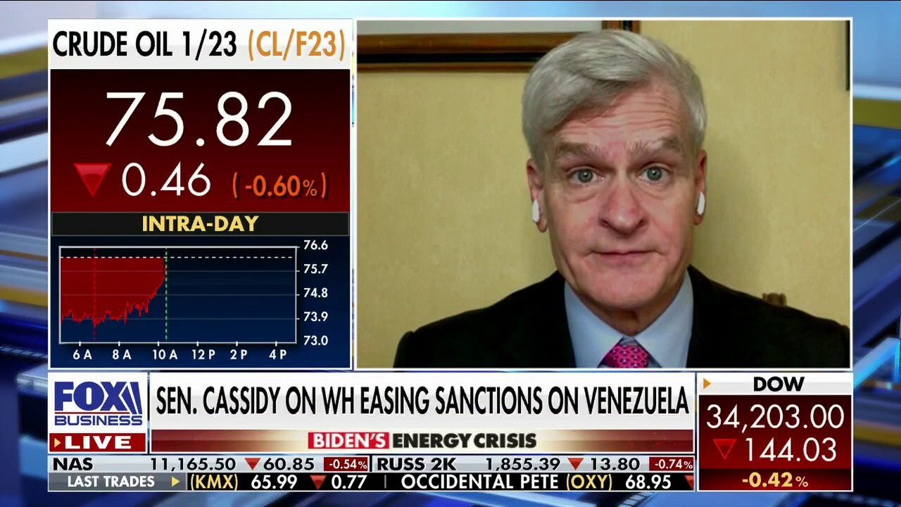 Sen. Bill Cassidy, R-La., weighs in on the White House easing sanctions on Venezuela amid an oil supply crunch.