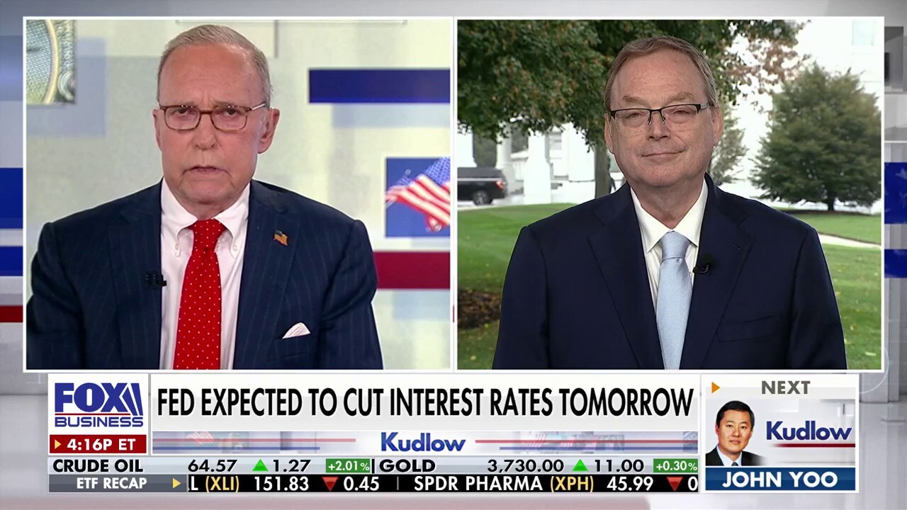 National Economic Council Director Kevin Hassett speaks on the Federal Reserve’s expected interest rate cut, inflation and more on ‘Kudlow.’