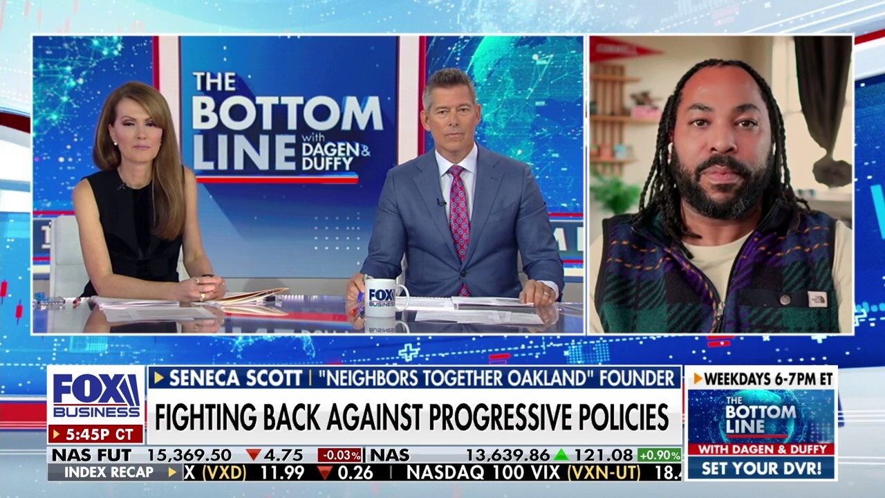 'Neighbors Together Oakland' founder Seneca Scott shares his efforts to fighting back against progressive policies as crime surges in Oakland, California, on 'The Bottom Line.' 