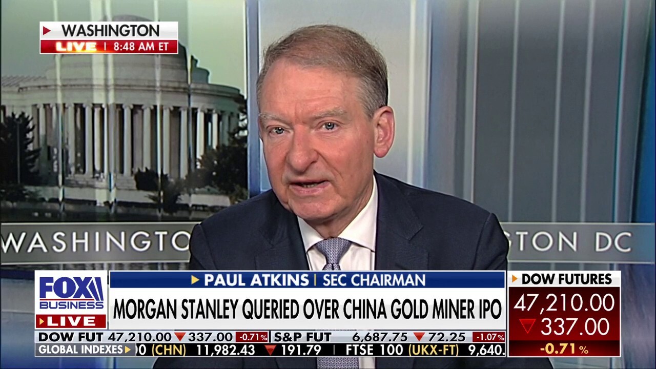 SEC Chairman Paul Atkins joins 'Mornings with Maria' to discuss new efforts to curb the influence of major index funds, clarify crypto regulations and stop U.S. investments from fueling China’s economic and military ambitions.