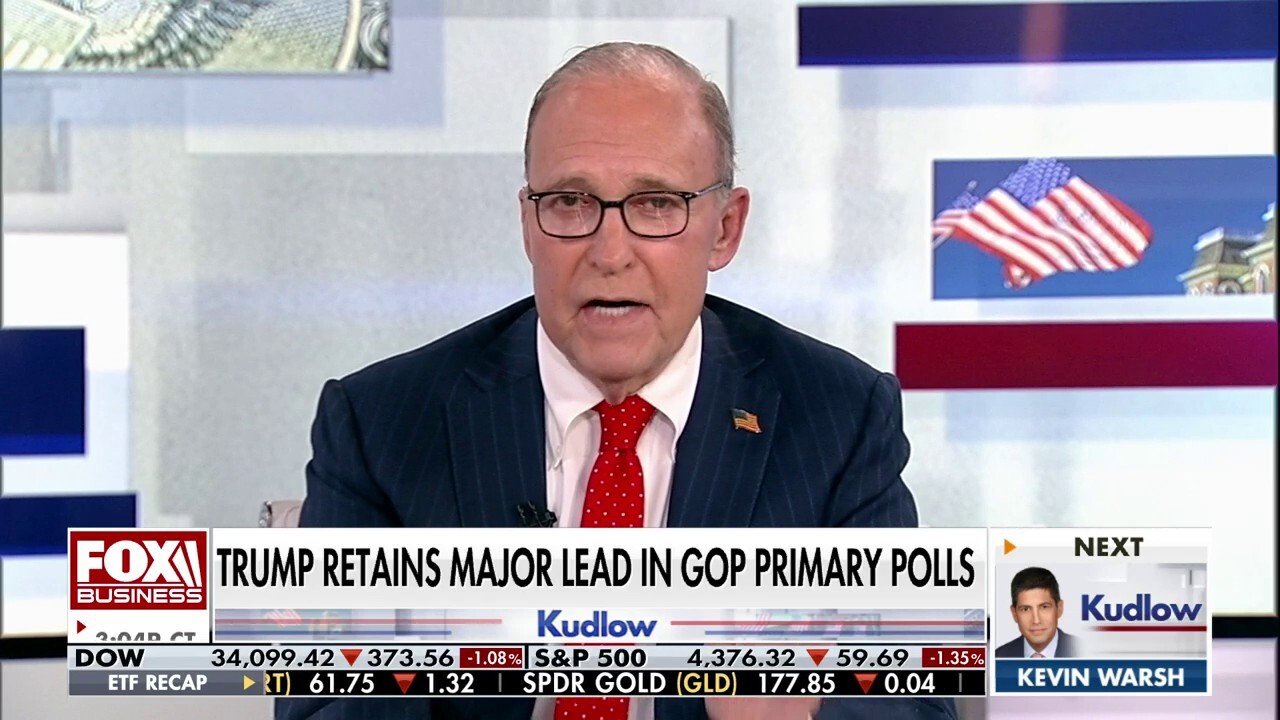  FOX Business host Larry Kudlow reacts to the first GOP primary debate on 'Kudlow.'