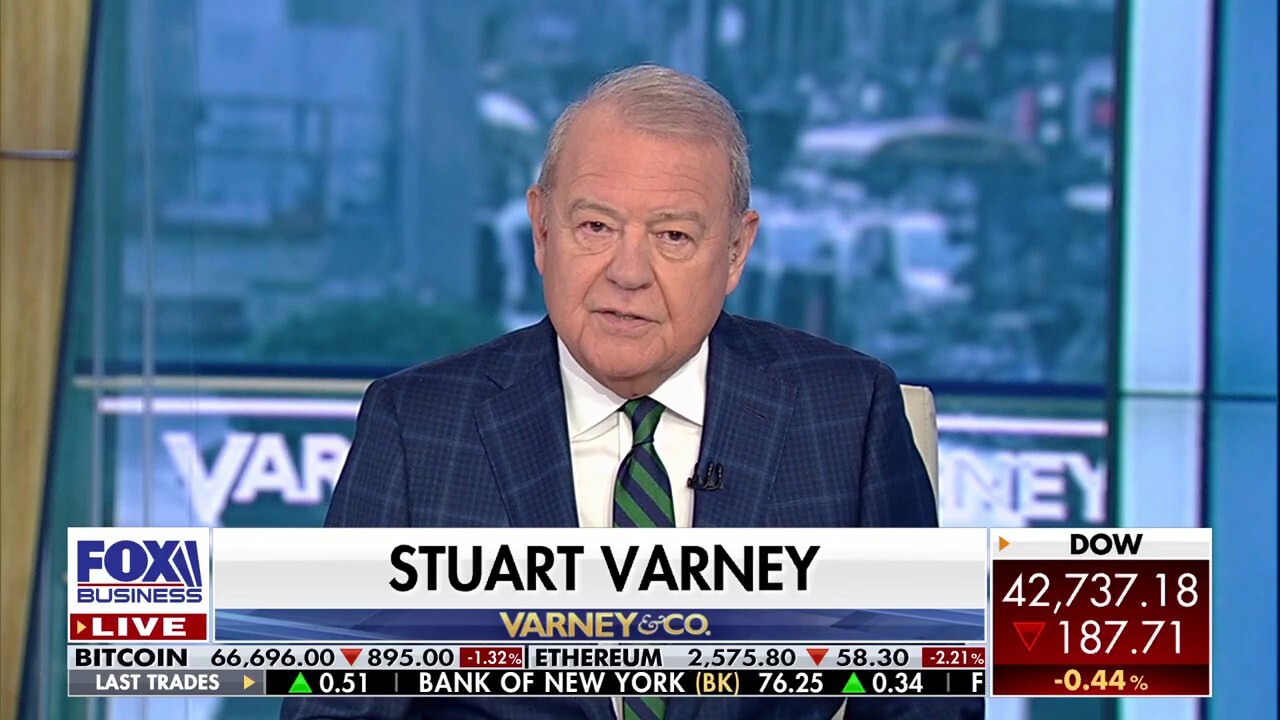 'Varney & Co.' host Stuart Varney reacts to President Biden saying former President Trump should be politically ‘locked up’ at a campaign event in Concord, New Hampshire.