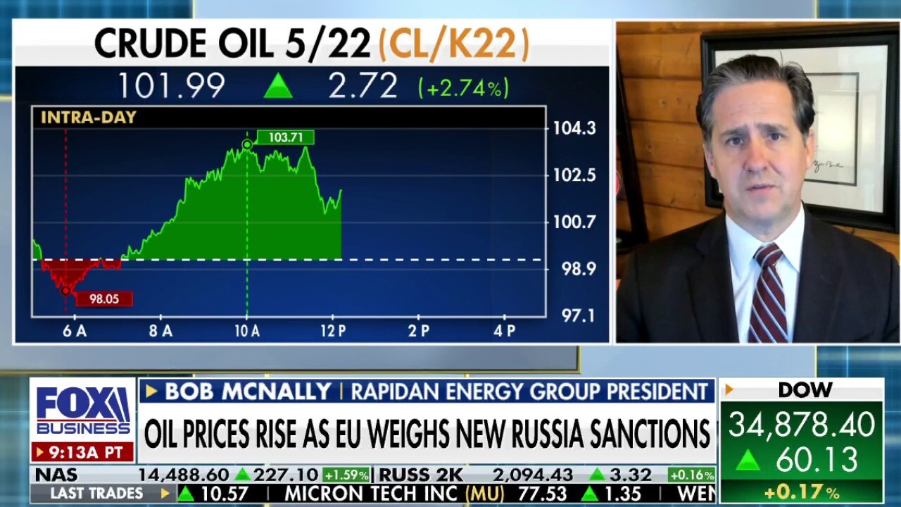 Rapidan Energy Group President Bob McNally spoke with ‘Cavuto: Coast to Coast’ about the relationship between sanctions against Russian oil and oil prices.