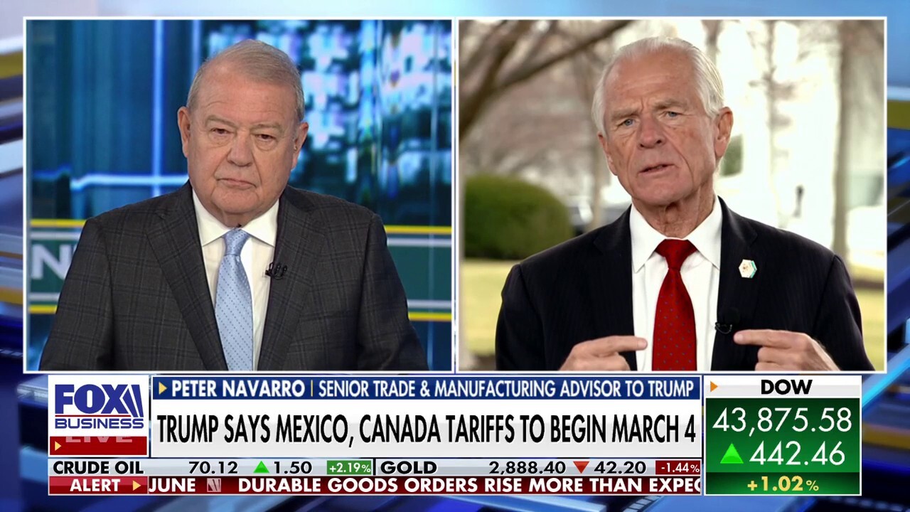 Senior Trump trade and manufacturing advisor Peter Navarro explains the president's tariffs on Mexico and Canada while doubling China's surcharge on 'Varney & Co.'