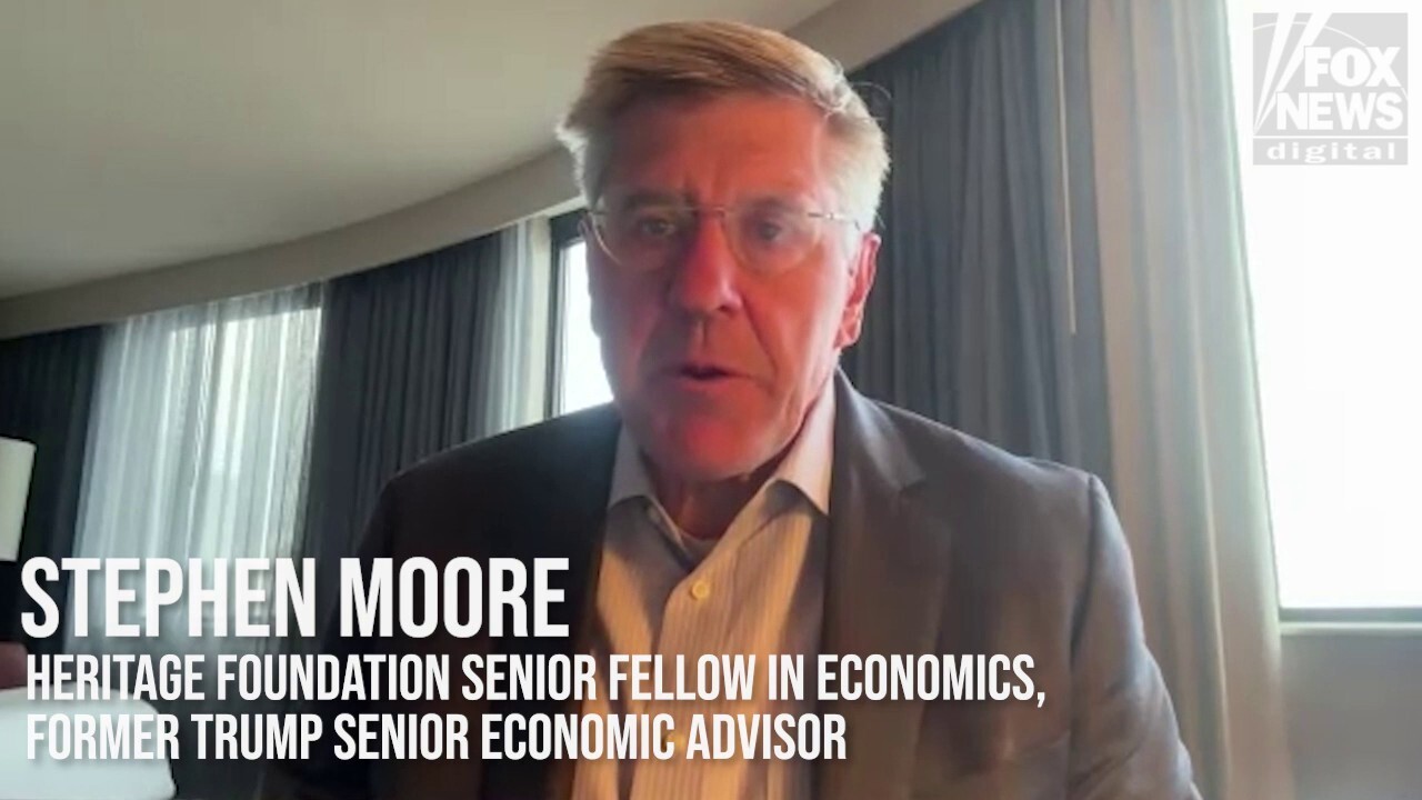 Heritage Foundation senior visiting fellow and economist Stephen Moore speaks with Fox News Digital about how President Donald Trump’s firing of Fed Chair Jerome Powell would cause ‘more chaos’ for markets.