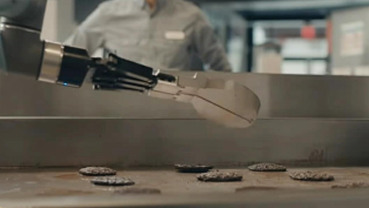 Flippy the burger flipping robot is back on the job