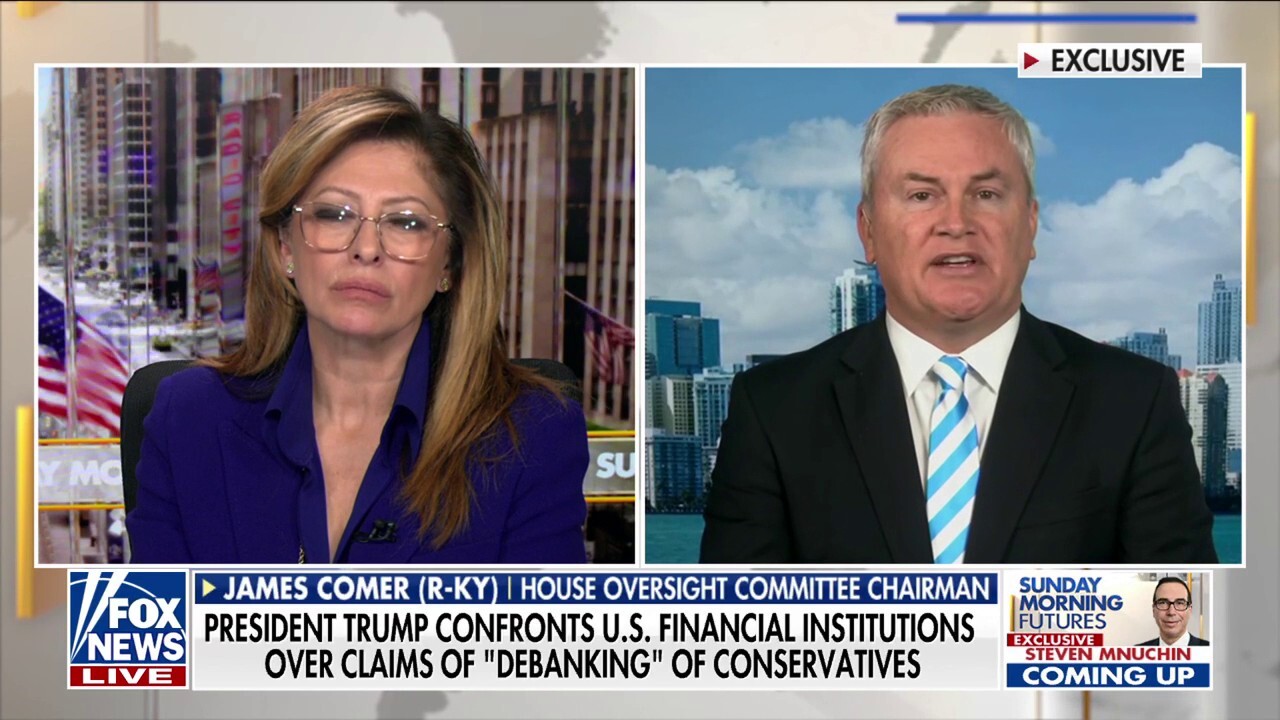 Rep. James Comer, R-Ky., addresses claims of conservatives being debanked and weighs in on President Joe Biden's last-minute pardons.