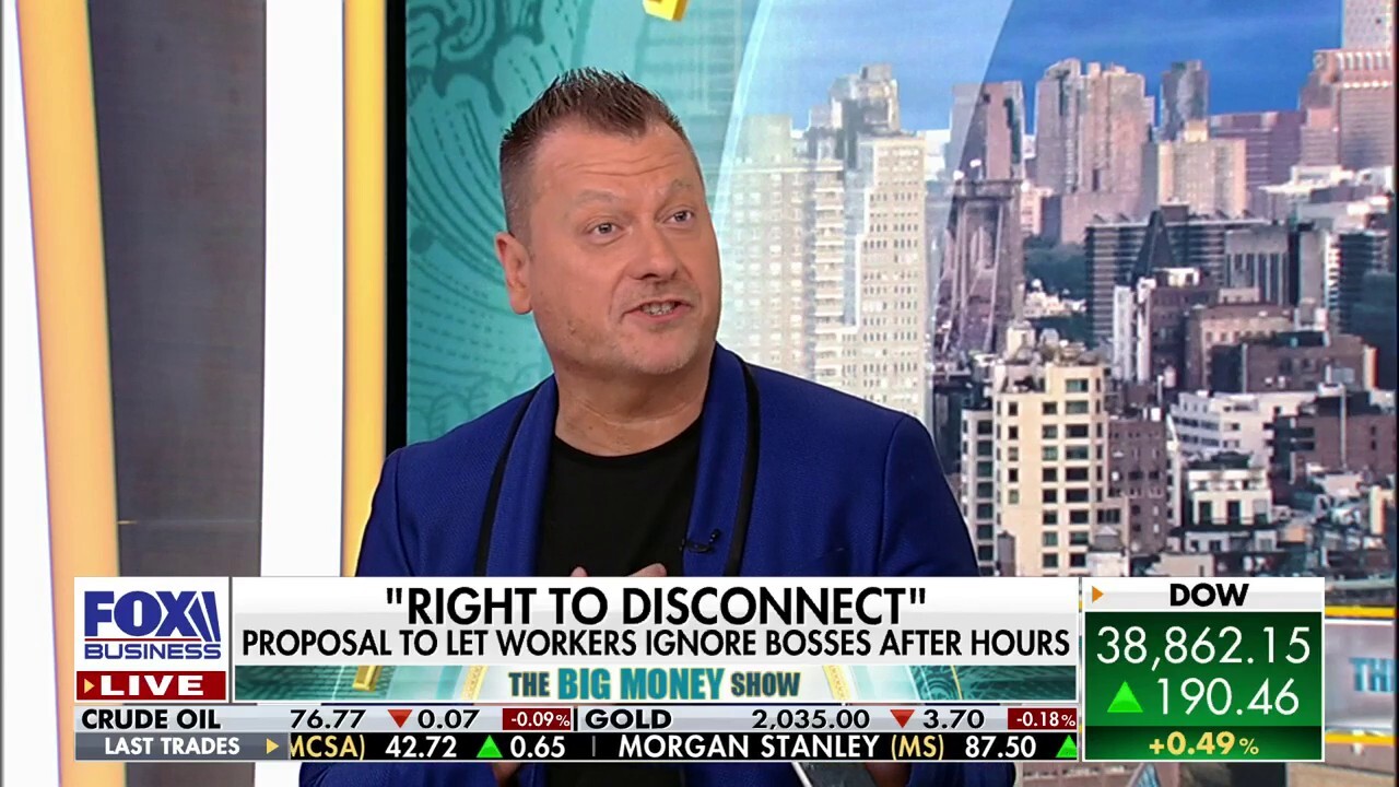 'Fox News Saturday Night' host Jimmy Failla reacts to proposed Australian legislation that gives workers the right to ignore work messages from their bosses outside of business hours on 'The Big Money Show.'