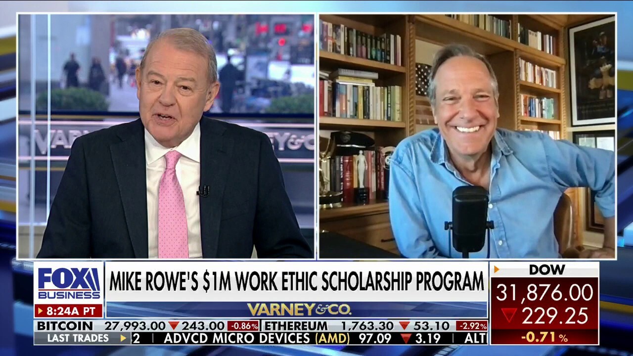 'How America Works' host Mike Rowe discusses a rise in students enrolling in apprenticeships as opposed to college, and his nonprofit's work ethic scholarships.