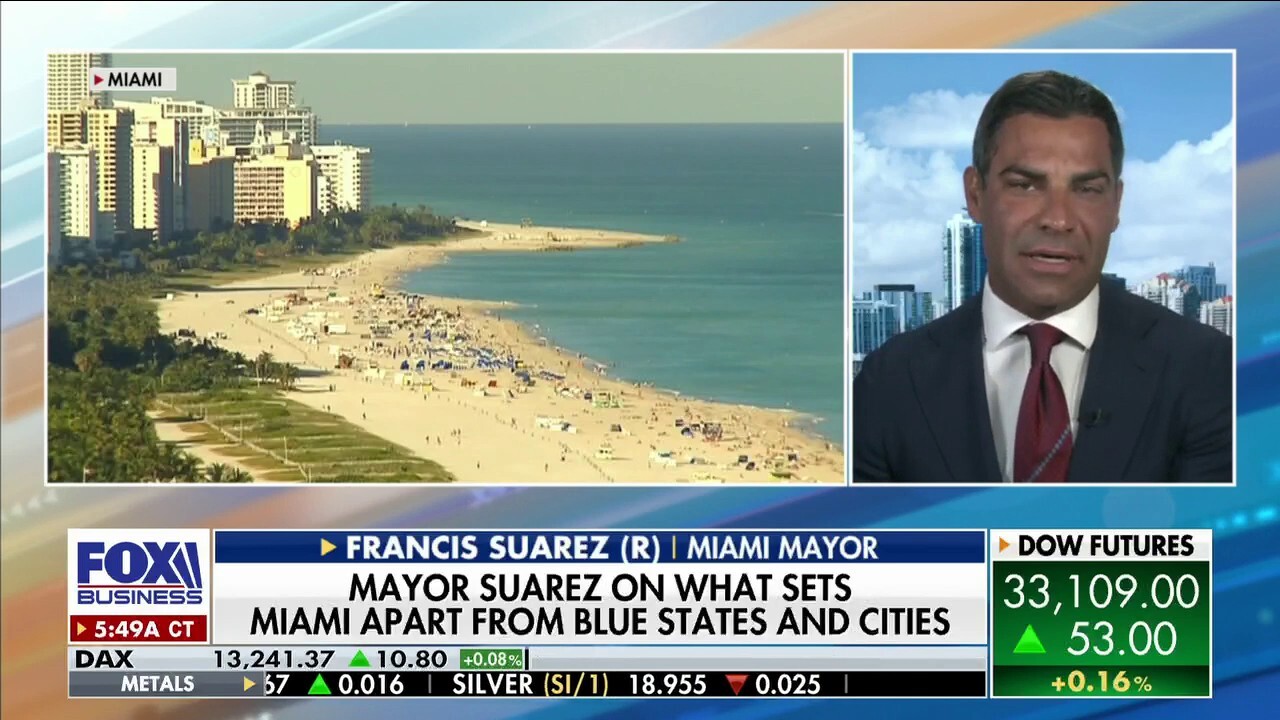 Miami Mayor Francis Suarez explains the city’s ‘recipe for success’ that sets it apart from blue states and cities.
