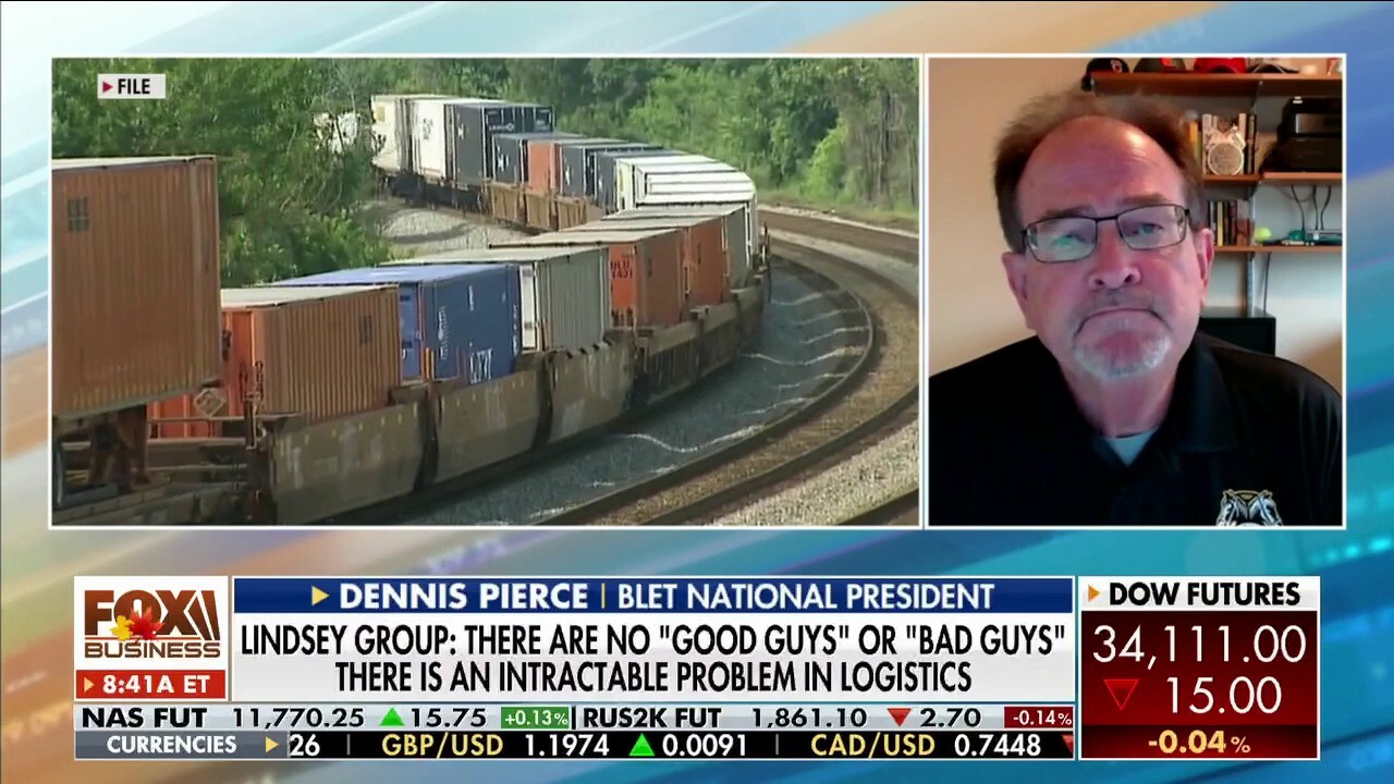 Brotherhood of Locomotive Engineers and Trainmen National President Dennis Pierce discusses the imminent rail strike amid a large rail union’s decision to reject Biden’s labor deal. 