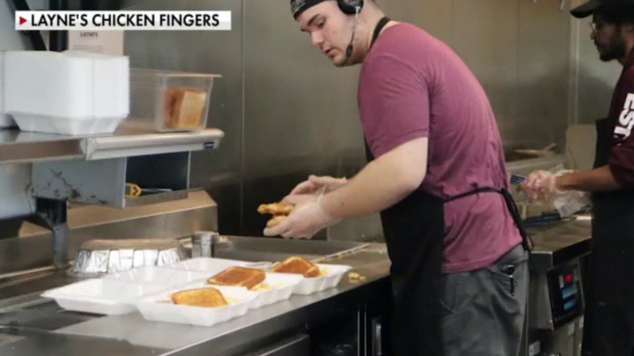 Layne's Chicken Finger CEO Garrett Reed explains how the company starts teenage employees on 'learning wages' before promoting them to a 'living wage.'