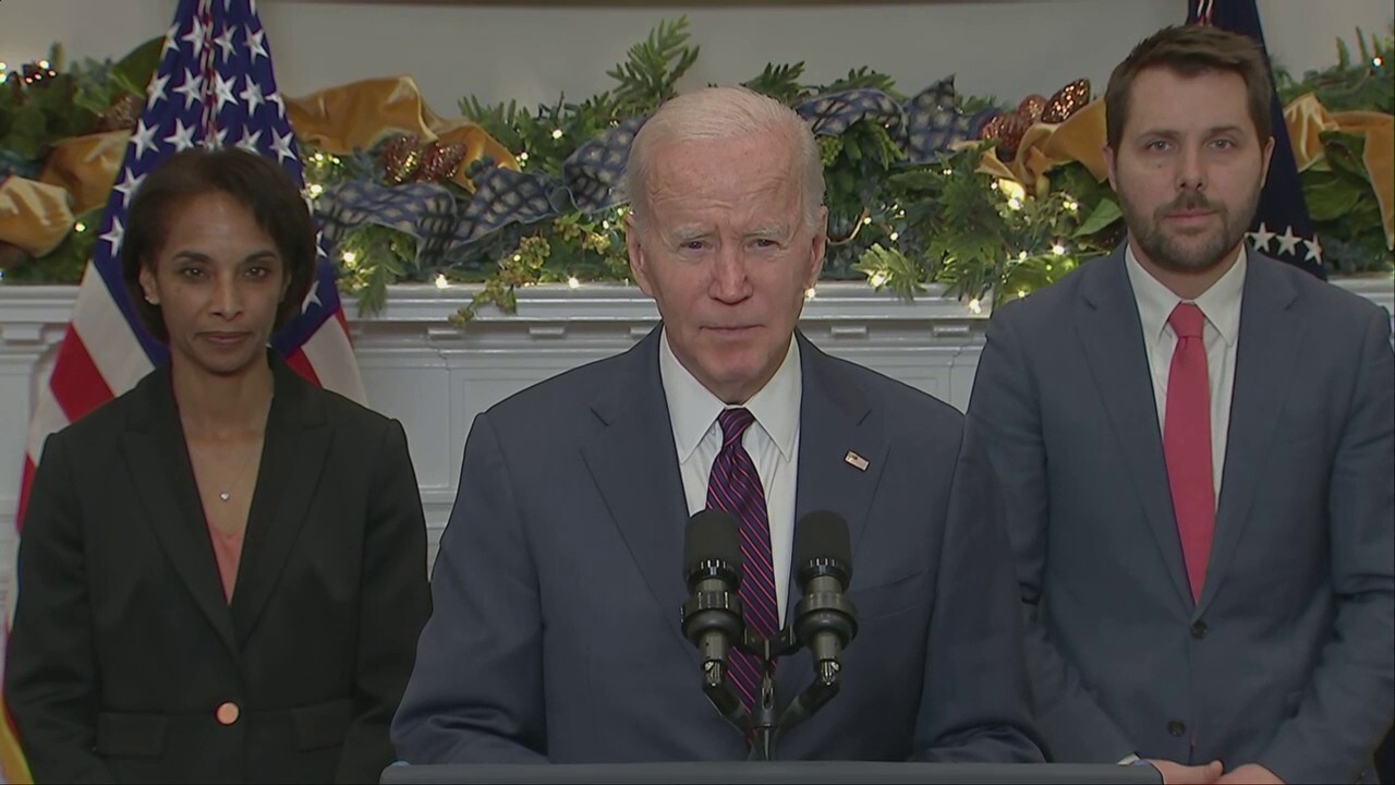 President Biden said Tuesday his economic plan is working, as inflation rose 7.1% in November, less than economists expected.