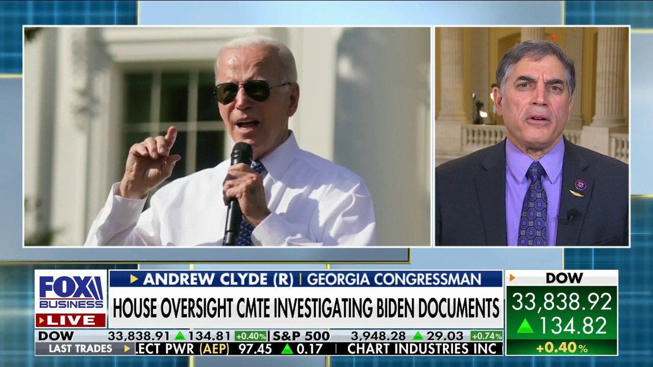 Biden classified document stash requires an investigation: Rep. Andrew Clyde 