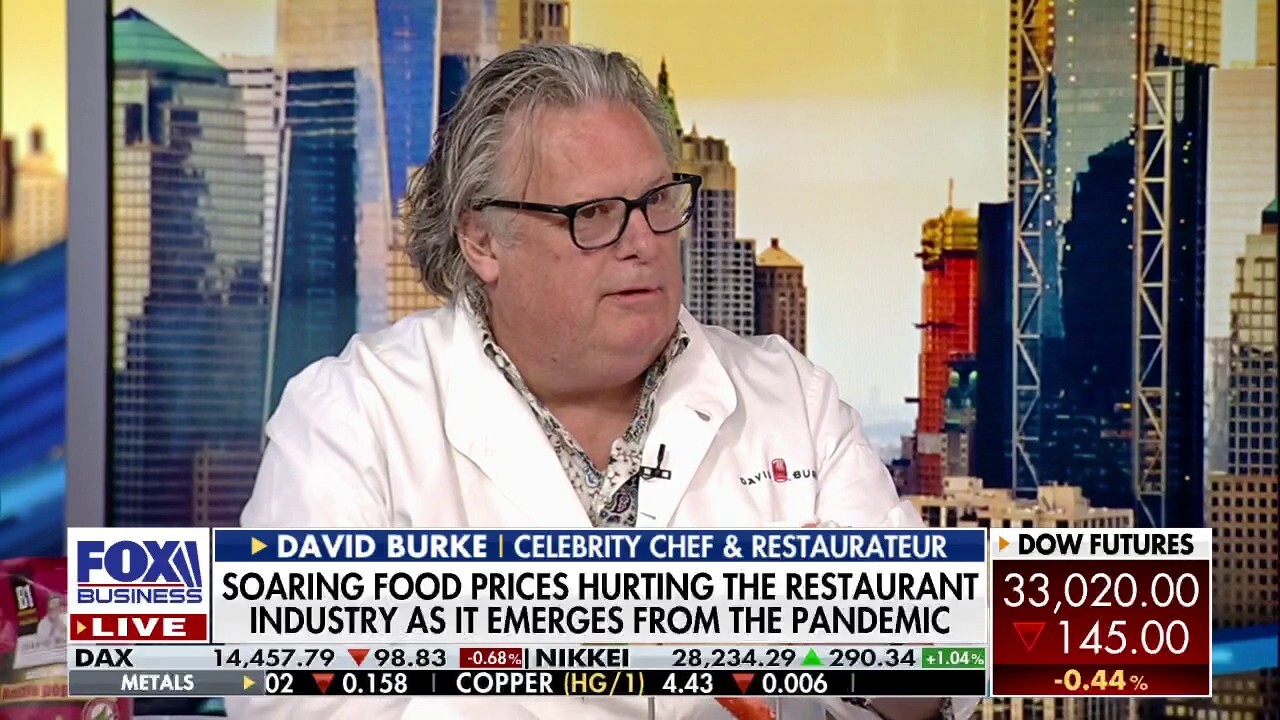 Celebrity chef and restauranteur David Burke details how inflation is deeply impacting the restaurant industry. 