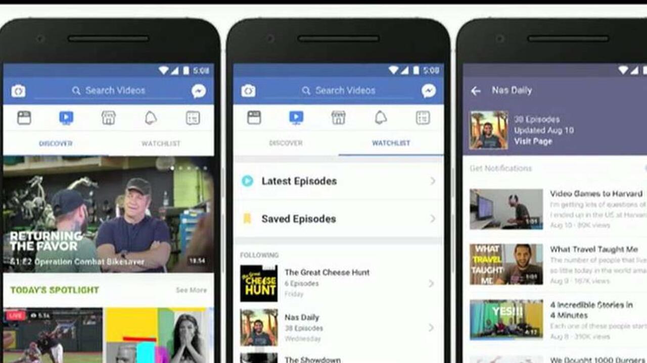Facebook takes on YouTube, TV with Watch feature