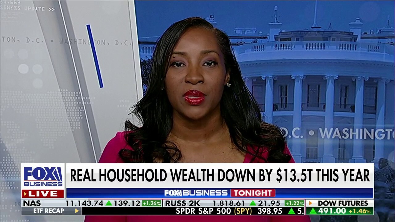 IWF Center for Economic Opportunity director Patrice Onwuka discusses the stunning drop of $13.5 trillion in household wealth this year on "Fox Business Tonight."