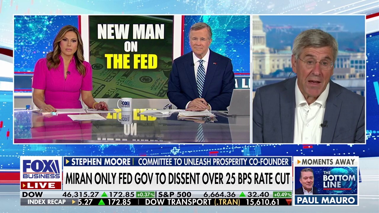 Former Trump senior economic advisor Steve Moore discusses the Federal Reserve’s role in the U.S. economy, the president’s tariffs and more on ‘The Bottom Line.’